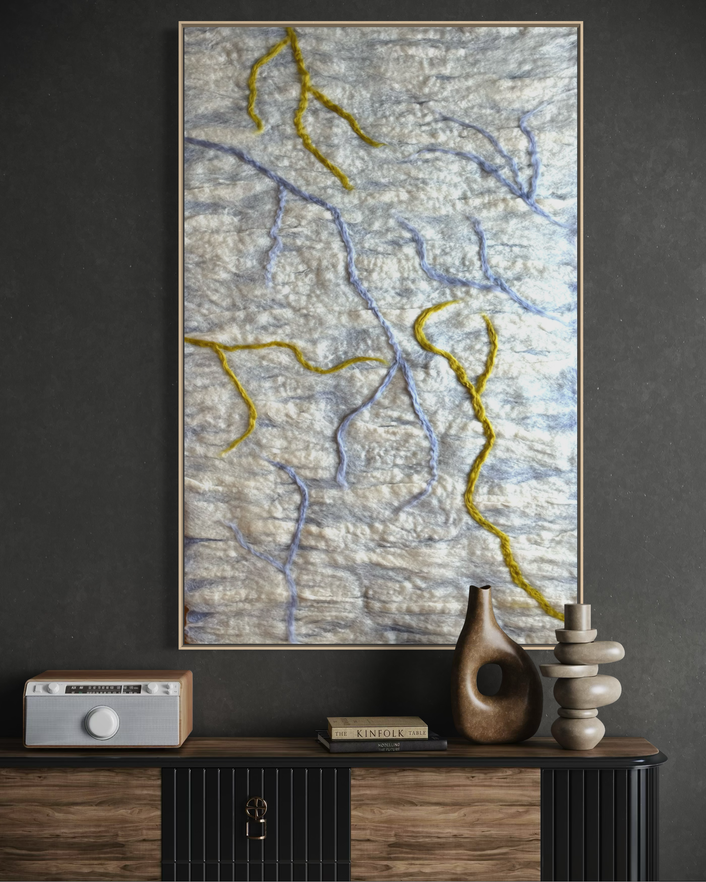 acoustic wool panels art